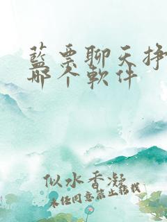 蓝票聊天挣钱是哪个软件