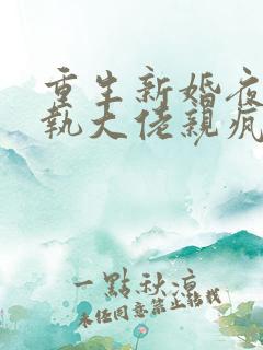 重生新婚夜被偏执大佬亲疯了免费阅读全文