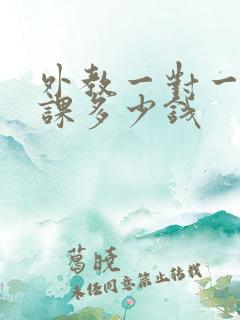 外教一对一口语课多少钱