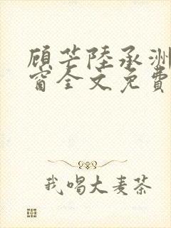 顾芒陆承洲无弹窗全文免费阅读