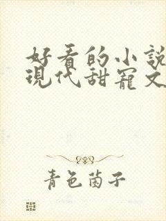 好看的小说言情现代甜宠文