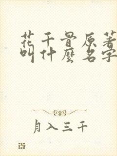 花千骨原著小说叫什么名字