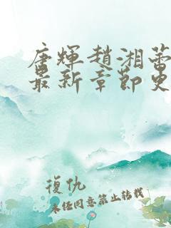 唐辉赵湘蕾小说最新章节更新免费阅读