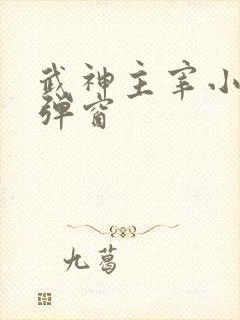 武神主宰小说无弹窗