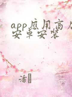 app应用商店安卓安装