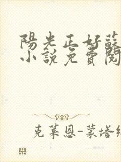 阳光正好苏玥玥小说免费阅读