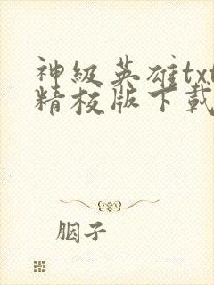神级英雄txt精校版下载