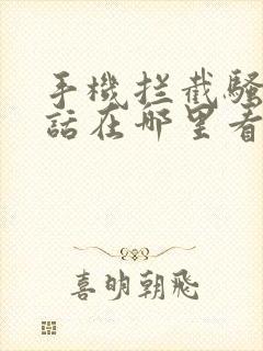 手机拦截骚扰电话在哪里看