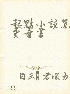 起点小说怎么免费看书
