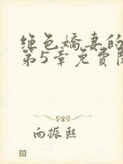 绝色娇妻的秘密第5章免费阅读