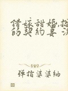 错嫁甜婚,总裁的契约妻 淇沅