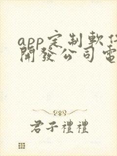 app定制软件开发公司电话