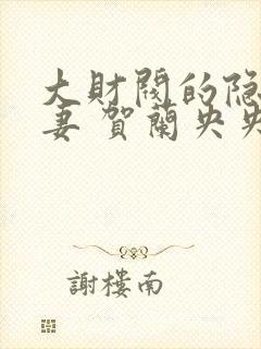 大财阀的隐婚甜妻 贺兰央央