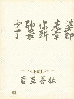 少帅你老婆又跑了最新章节新