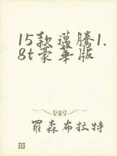 15款迈腾1.8t豪华版