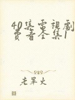 40集电视剧免费看全集1