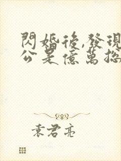 闪婚后,发现老公是亿万总裁 小说