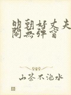明朝好丈夫笔趣阁无弹窗