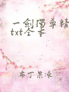 一剑独尊精校版txt全本