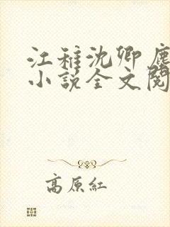 江稚沈卿尘免费小说全文阅读