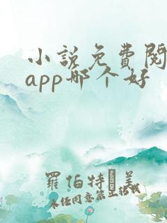 小说免费阅读的app哪个好