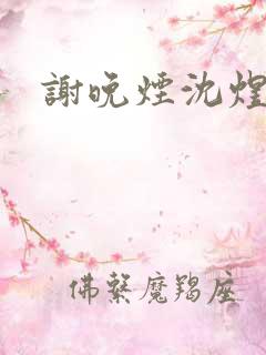 谢晚烟沈煜小说