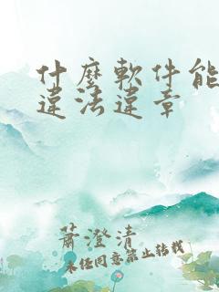 什么软件能查到违法违章