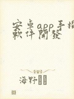 安卓app手机软件开发