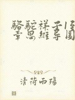 骆驼祥子1到9章思维导图