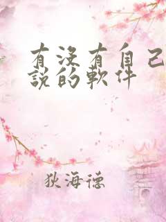 有没有自己写小说的软件