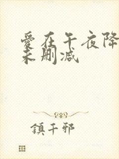 爱在午夜降临前未删减