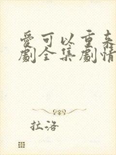 爱可以重来电视剧全集剧情介绍