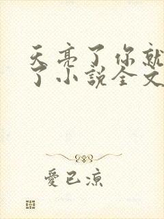 天亮了你就回来了小说全文免费阅读