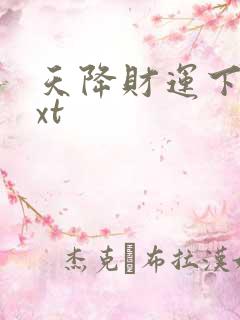 天降财运下载txt