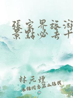 张家界旅游攻略景点必去十处