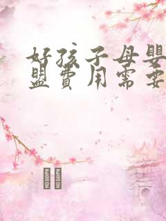 好孩子母婴店加盟费用需要多少