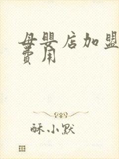 母婴店加盟多少费用