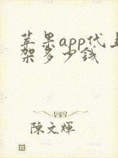 苹果app代上架多少钱