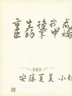 重生后我成了权臣的掌中娇哪里看