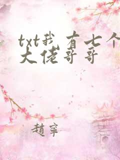 txt我有七个大佬哥哥