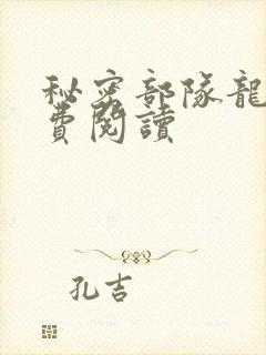 秘密部队龙焱免费阅读