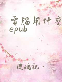 电脑用什么打开epub