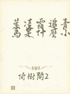 叶凌霜追青梅竹马是什么小说