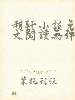 赵轩小说免费全文阅读无弹窗