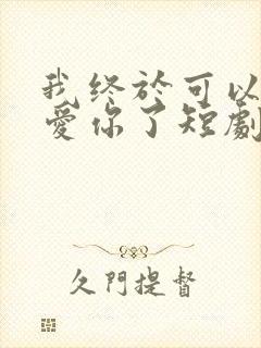 我终于可以不再爱你了短剧大结局