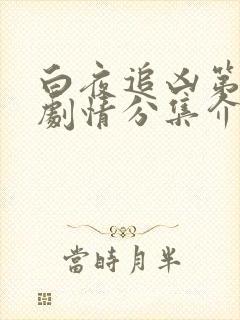 白夜追凶第二季剧情分集介绍