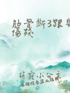 肋骨断3跟几级伤残