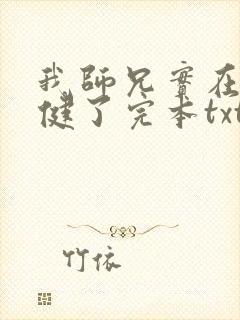 我师兄实在太稳健了完本txt下载