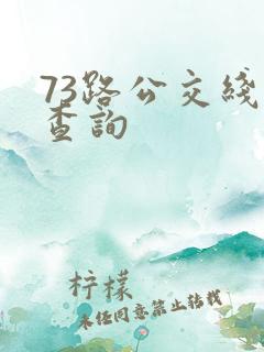 73路公交线路查询