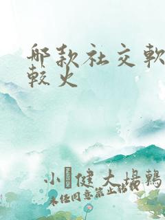 哪款社交软件比较火